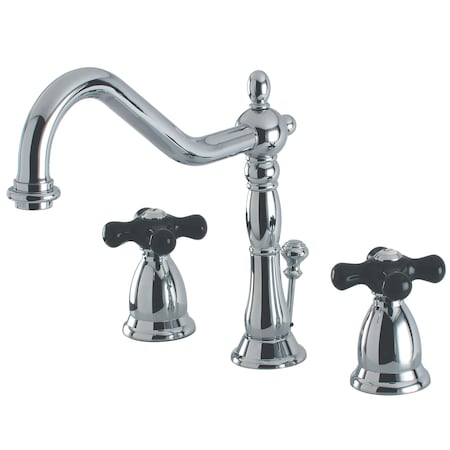 Kingston Brass 8" Widespread Bathroom Faucet, Chrome KS1991PKX